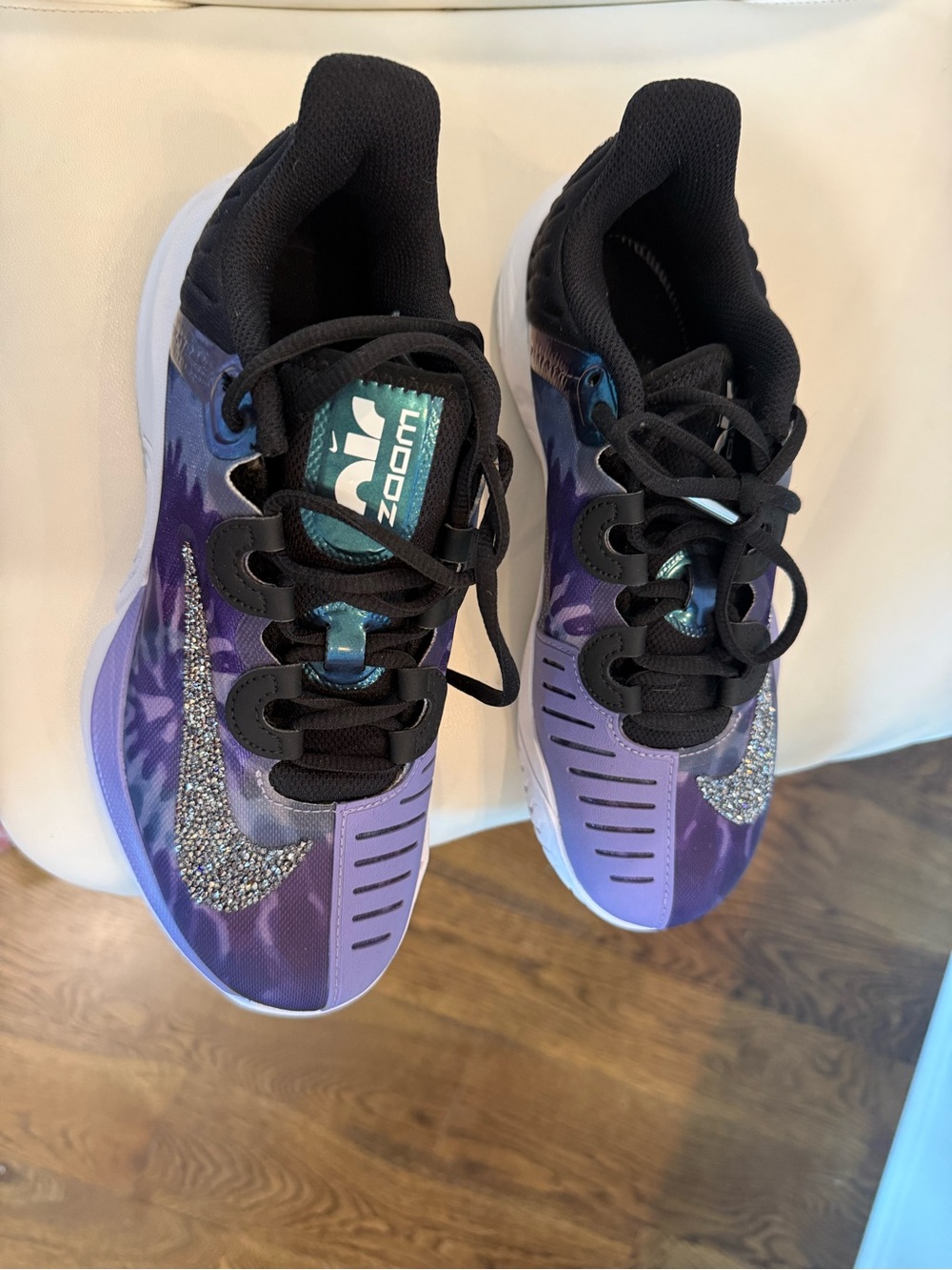 Nike x Naomi Osaka Court Air Zoom GP Turbo 'Tie Dye Purple - Picture 3 of 5